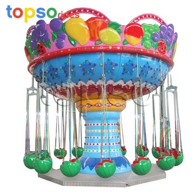 China Theme Park/School/Playground Amusement Park Rotating Fruit Flying Swing Chair Attractions for sale