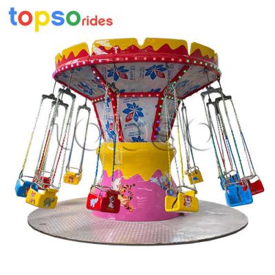 China New Theme Park Theme Park Rides Kids Swing Rides 12 Seat Flying Chair For Sale for sale