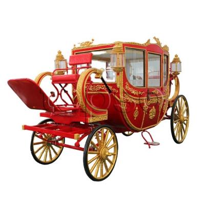 China Hot Selling Park European Royal Electric Horse-drawn Cart For Sale for sale