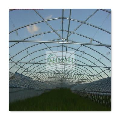 China USA Vegetable Commerical Single Span Three Layer Blackout Green House Polycarbonate Hollow Sheet Green Plastic Shade Green House for sale