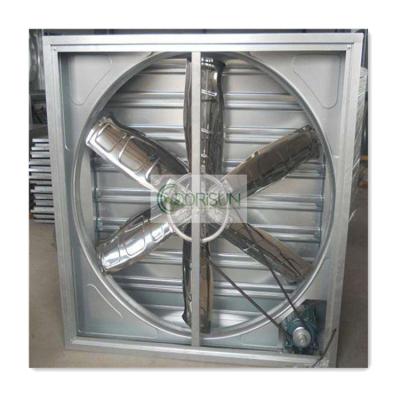 China Greenhouse Agriculture Hammer Ventilation Poultry Fan Drop Hammer Wall Mounted Heavy 1380mm Balanced Exhaust Fan For Poultry Farm for sale