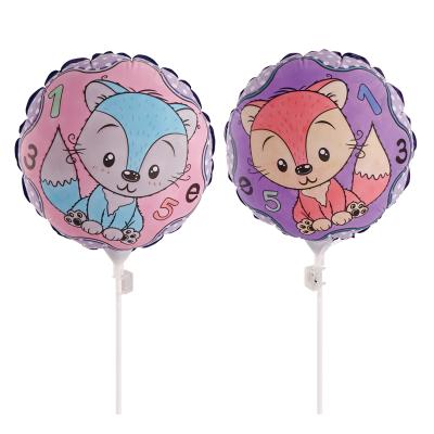 China Gift Toy China Wholesale DIY Painting Drawing Balloons Mini Animal Print Custom Cartoon To Foil Balloons With Light for sale