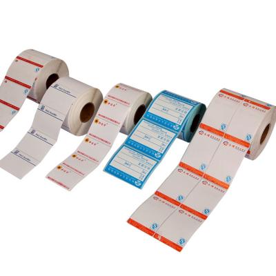 China 4x6 Folded Mailing Address Label Printing Direct Thermal Shipping Packaging Labels Sticker Roll Custom for sale