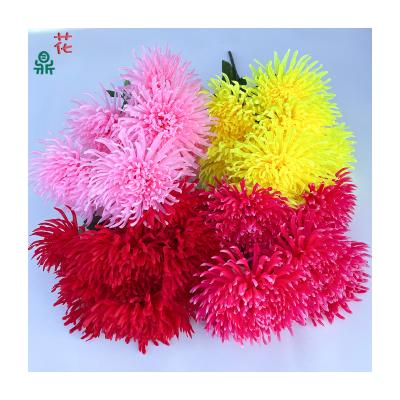 China High simulation quality assurance Seven headed dragon claw chrysanthemum high-end home soft decoration decoration decorations sacrificial flowers silk flowers for sale