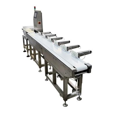 China Automatic Weight Picking System High Speed ​​Weight Sorting Weigher Machine For Meat And Fish Production Line for sale