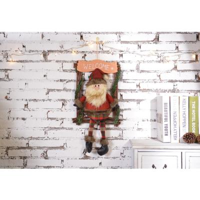 China Shear Cloth Design New Christmas Ornament Christmas Hanging Swing Dolls for sale