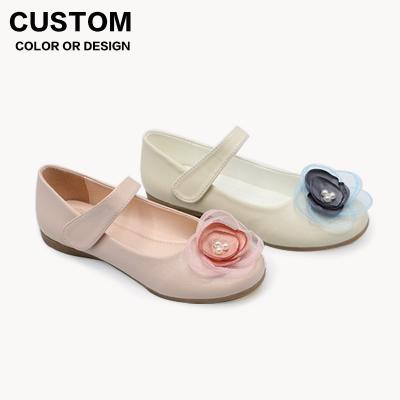 China New Export Round Factories Elegant Flower Shoes For Kids 1-12 Years Wedding Bridesmaids Walking Style Girls Shoes Princess for sale