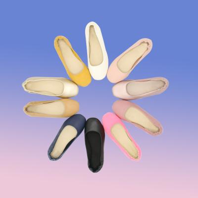 China Wholesale High Quality Classical Flats Women And Girls Pu Leathe Ballet Flats for sale