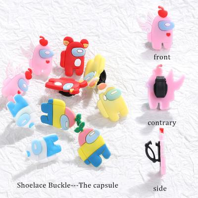 China Wholesale Creative Shoe Buckle DIY Personality Shoe Accessories Cartoon Shoes Flower PVC Cartoon Shoe Buckle for sale