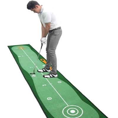 China For Golf Shop 18 Years Factory Mini Outdoor Indoor Fiber Rubber Custom Commercial Turf Practice Putting Golf Mat for sale