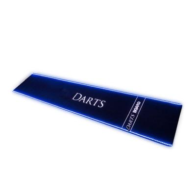 China Waterproof custom pritned rubber led lighted dart mat for sale