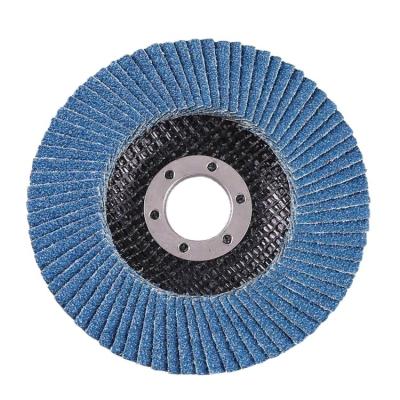 China Durable 115*22mm Coated Zirconia Corundum Fin Disco Polishing Fin Disc 5 Inch 40 Grit for sale