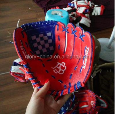 China Practice fingers tying baseball pitcher leather glove for sale