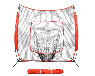 China High Quality Wholesale Polyester Net+ Metal Frame Baseball Training Hitting Baseball Net for sale