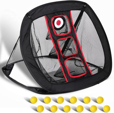 China Wholesale Practice Chipping Golf Net With Golf Ball And Net Mat Pop Up Golf Practice Net Customized Size for sale