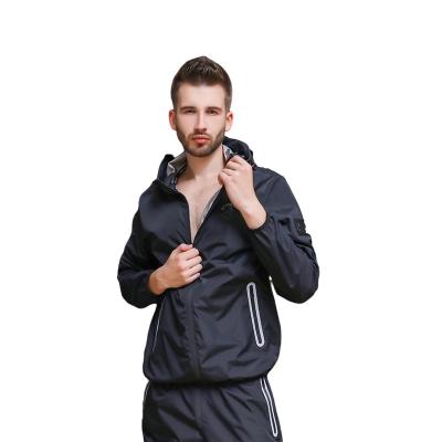 China Breathable Classic Pvc Pvculike Plastic Exerci Layout Silver Sauna Suit for sale