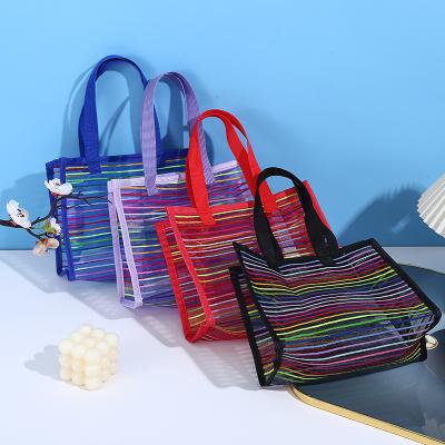 China Shopping Bag Mesh Shopping Bag Foreign Trade High Quality Reusable Nylon Tote Bag Border for sale