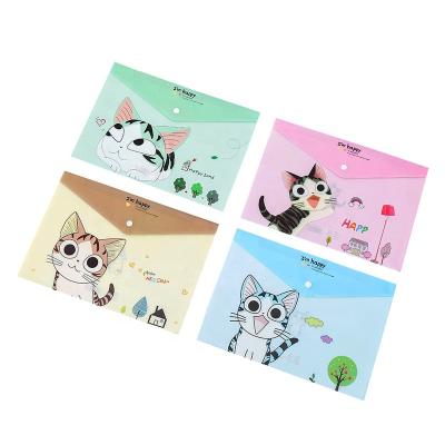 China Portable Promotional Custom Snap A4 Waterproof Envelope Pocket Folder For Office Supplies&school for sale