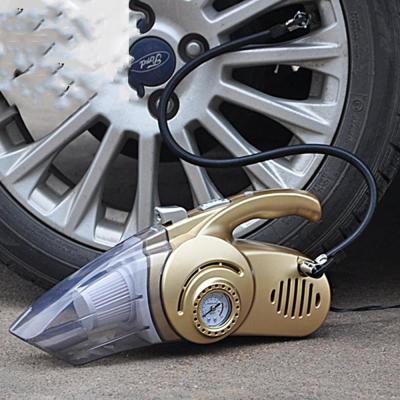 China Cyclone technology car vacuum cleaner, inflator, tire pressure gauge, etc. handheld 4 in 1 for sale