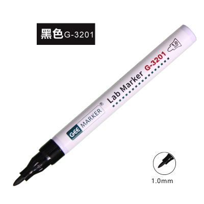 China Geemarker Easy G-3201 Oil Resistant And Waterproof Marker 1.0mm Lab Black Resistance Alcohol for sale