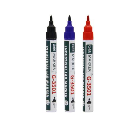 China Geemarker 1.5mm Lab G-3501 Easy Industrial Marker Do Not Fade Round Tip Waterproof 75%Alcohol Marker for sale