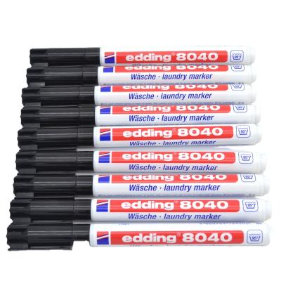 China edding marker from 8040 laundries - never erased waterproof and anti-boil labeling from almost all 1mm textiles and fabrics for sale