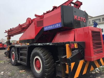 China guindastes da mão 4WD segundo, KATO usado KR-25H-3 do guindaste do terreno áspero de 25 toneladas à venda