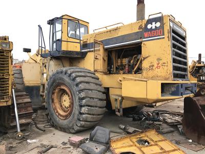 중국 큰 앞바퀴에 의하여 KOMATSU 이용되는 장전기 WA600-1 2002 년 일련 번호 10984 판매용