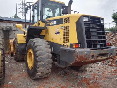 China Second Hand Front Komatsu Compact Wheel Loader WA380-6 A/C Cabin 2014 Year for sale