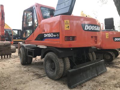 China 2010-jährige verwendete fahrbare Maschinen-Brunnen-Wartung der Bagger-DOOSAN DH150W-7 96KW zu verkaufen