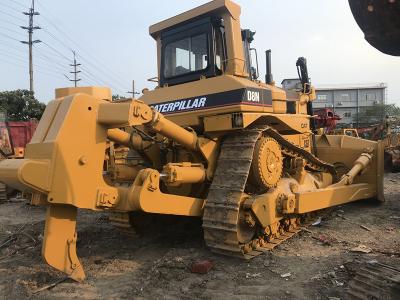 China Enige Schulpzaag Gebruikte Caterpillar-Bulldozersd8n 306hp Geschatte Macht in Gele Kleur Te koop