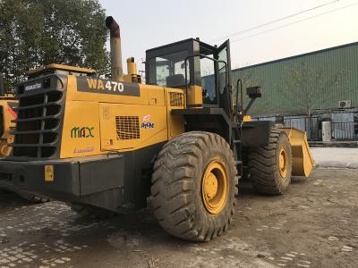 Chine 260hp a employé la vitesse inverse maximum du chargeur 32.7km/H de KOMATSU 470 de roue du chargeur WA470-3 de KOMATSU à vendre