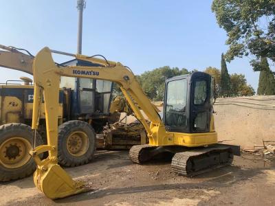 China Excavador usado PC55MR-2 de KOMATSU con el zapato de goma de la pista ninguna salida del aceite en venta