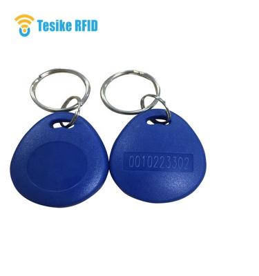 China New Products Plastic Key Fob Waterproof 125Khz/13.56Mhz RFID/Color Waterproof Different Custom Proximity For Door Management for sale