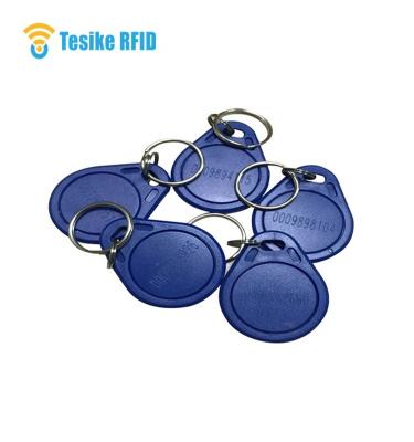 China Keyfob 125khz pvc access control hot sale key fob TK4100 soft rfid waterproof/waterproof id tag/key chain for sale