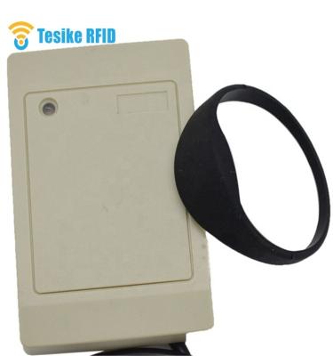 China Cheap ABS wall door access control door rfid reader 125khz rfid single mount wiegand EM card reader for sale