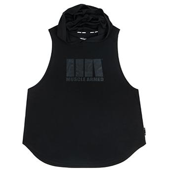 China QUICK DRY Quick Dry Men's Custom Cotton With Hood Curved Summer Sports Stringer Bottom Vest for sale