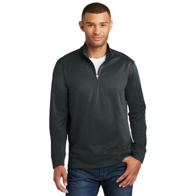 China Anti-wrinkle Mens 100% Polyester Performance Fleece 1/4-Zip Pullover Sweatshirt for sale