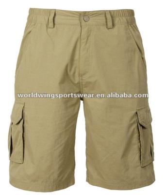 China Polyester / Cotton Mens Polycotton Knee Length Summer Leisure Khaki Shorts for sale