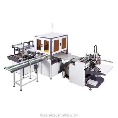 China LS-450S Newest Automatic Rigid GARMENT Chocolate Cosmetic Box Packaging Machine for sale