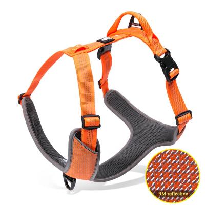 China Small Breathable Soft Easy Walk Pet Beloved Easy Dog No Pull Nylon Reflective Adjustable Dog Harness for sale