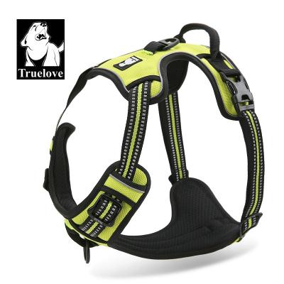 China Reflective Dog DETACHED Adjustable Harness Durable Lightweight Nylon Do Not Pull Multicolor Dog Harness for sale