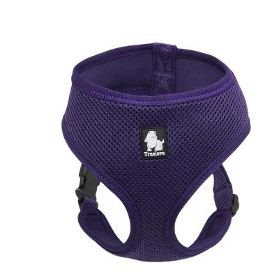 China Sustainable Soft Breathable Mesh Padded Easy Pet Walking Dog Harness Private Label for sale