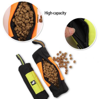 China Waterproof Dog Food Storage Container Neoprene Travel Treat Dog Training Pouch Bag for sale