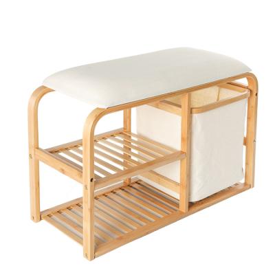 China White new rice entry bench with shoes storage for sale