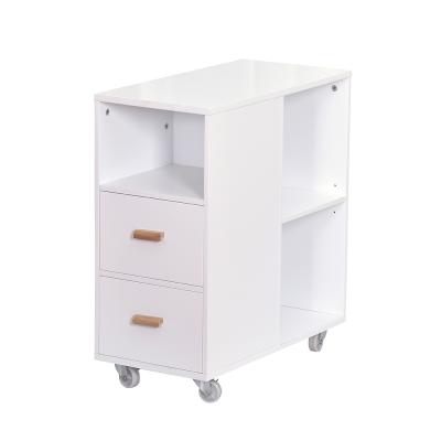 China New Custom Made White Bamboo Wooden MDF Storage Dressers Furniture Living Room Cabinets for sale