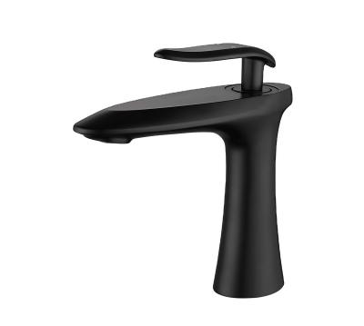 China Metered Faucets Single Basin Faucet Gray Custom Color European Basin Faucet Luxury Copper Black CE Certified for sale