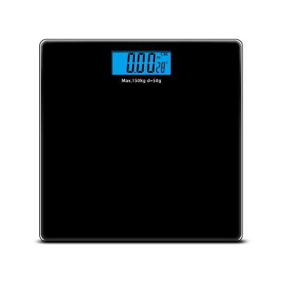 China Temperature Display Low Price Tempered Glass Digital Personal Weight 180kg 396lb Weighing Household Bathroom Body Scale for sale