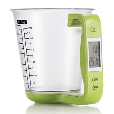 China Sustainable LCD Display Measuring Detachable Electronic Scales Digital Kitchen Food Scale And Measuring Cup 2 In 1 5kg Weight Measure for sale