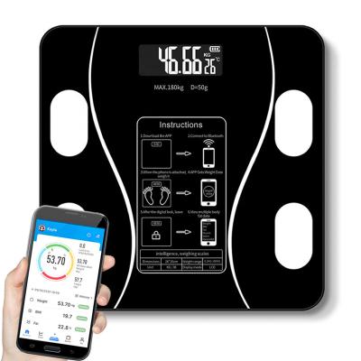 China Bluetooth Body Fat Weight Scale Composition Analyzer Smart Radio Digital Electronic Scales with Smartphone App for sale